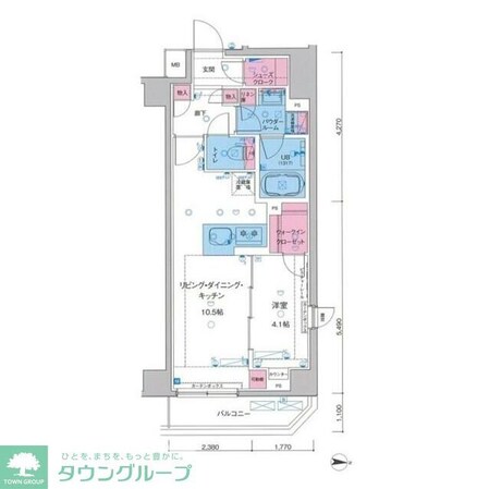 ジェノヴィア上野スカイガーデンの物件間取画像